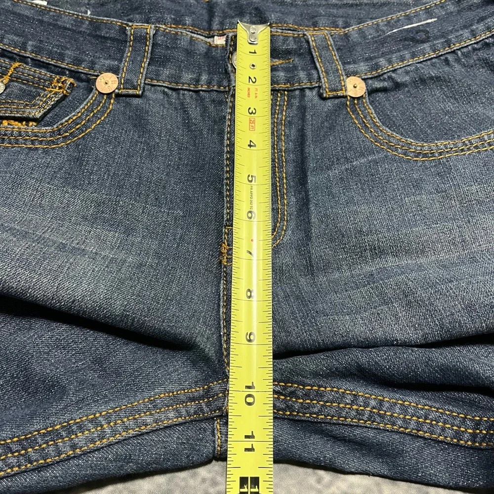 True Religion Billy Jeans Mens 36x32‎ Blue Denim Y2K Bootcut Baggy Hip-Hop